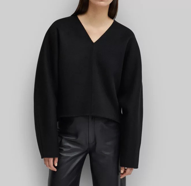 Solid Minimslist Pullover Sweater for Women V Neck Long Sleeve Straight Kintting Sweaters Female Clothing Fashion New - Image 8
