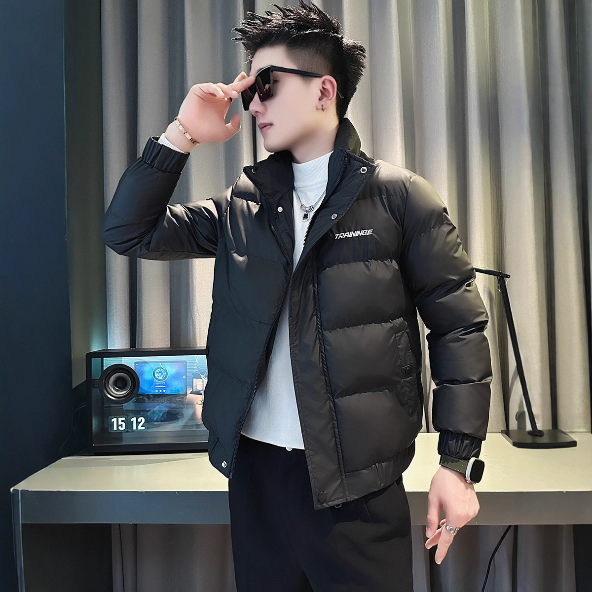 Casual Fashion Men's Short Down Trendy Street Style Cotton Coat, High-End Lightweight Outerwear - Image 6
