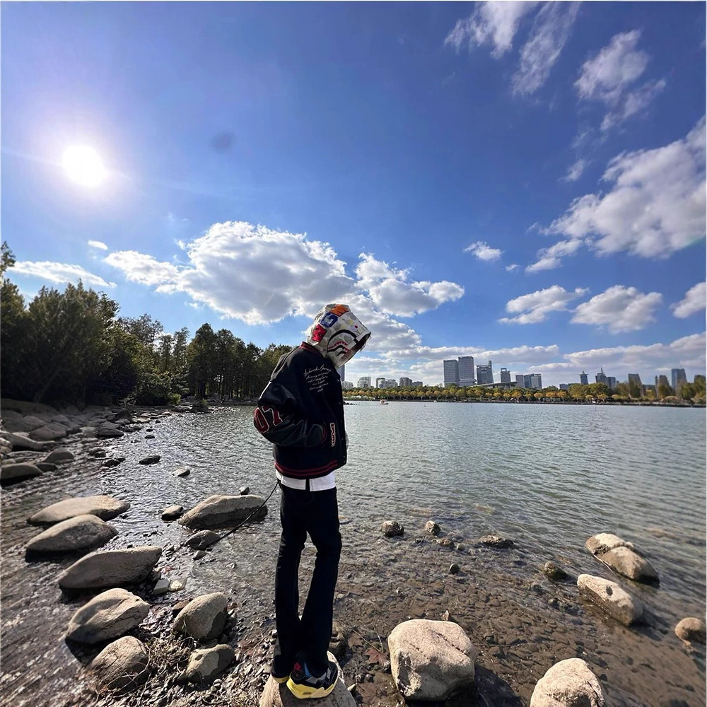 Streetwear Vintage Letter Baseball Jacket Patchwork Leather Sleeve Jacket with Embroidery Couple Style Autumn and Winter New Fashion Brand Coat - Image 4
