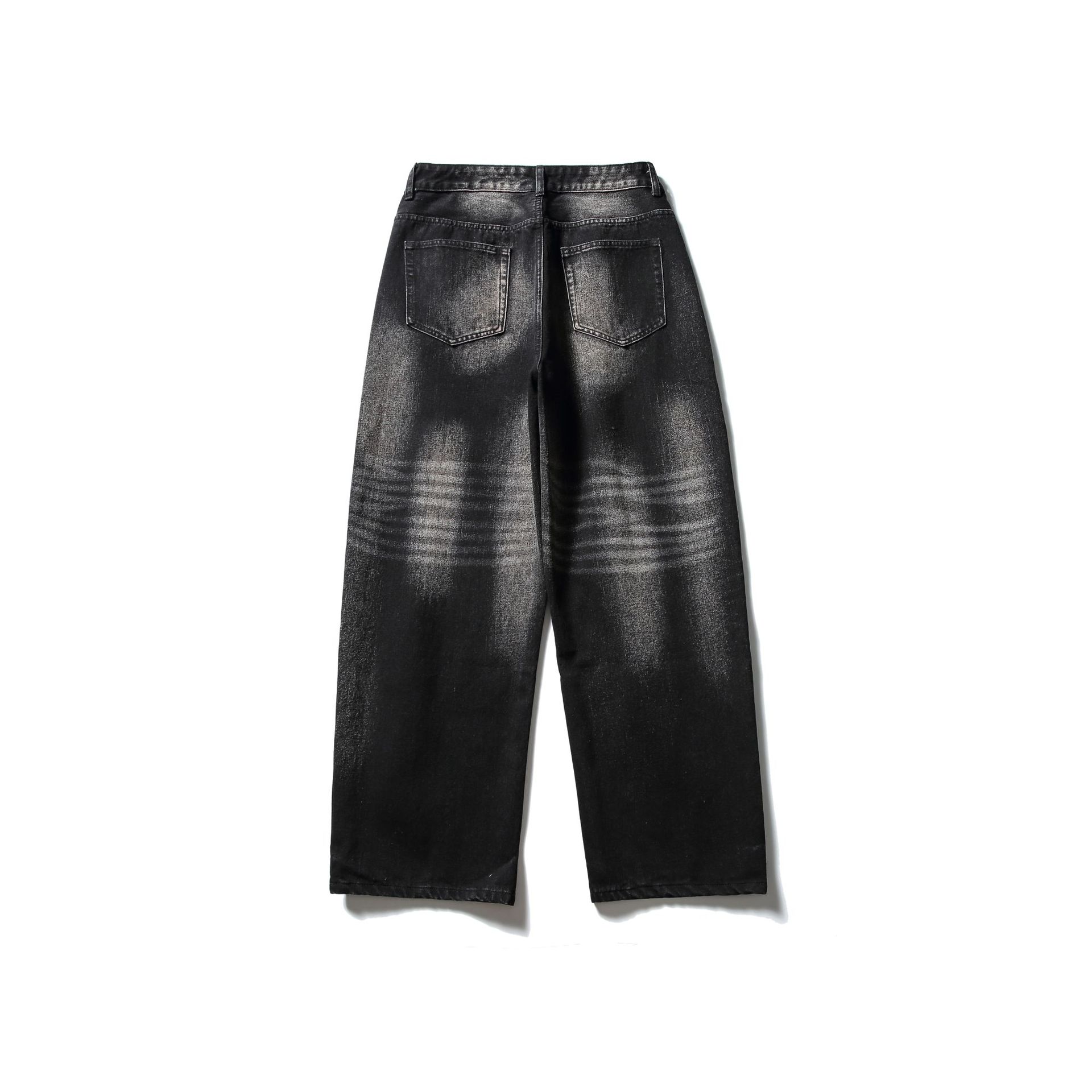 Denim Pants Men Loose Straight Leg Wide Leg Long Pants - Image 4
