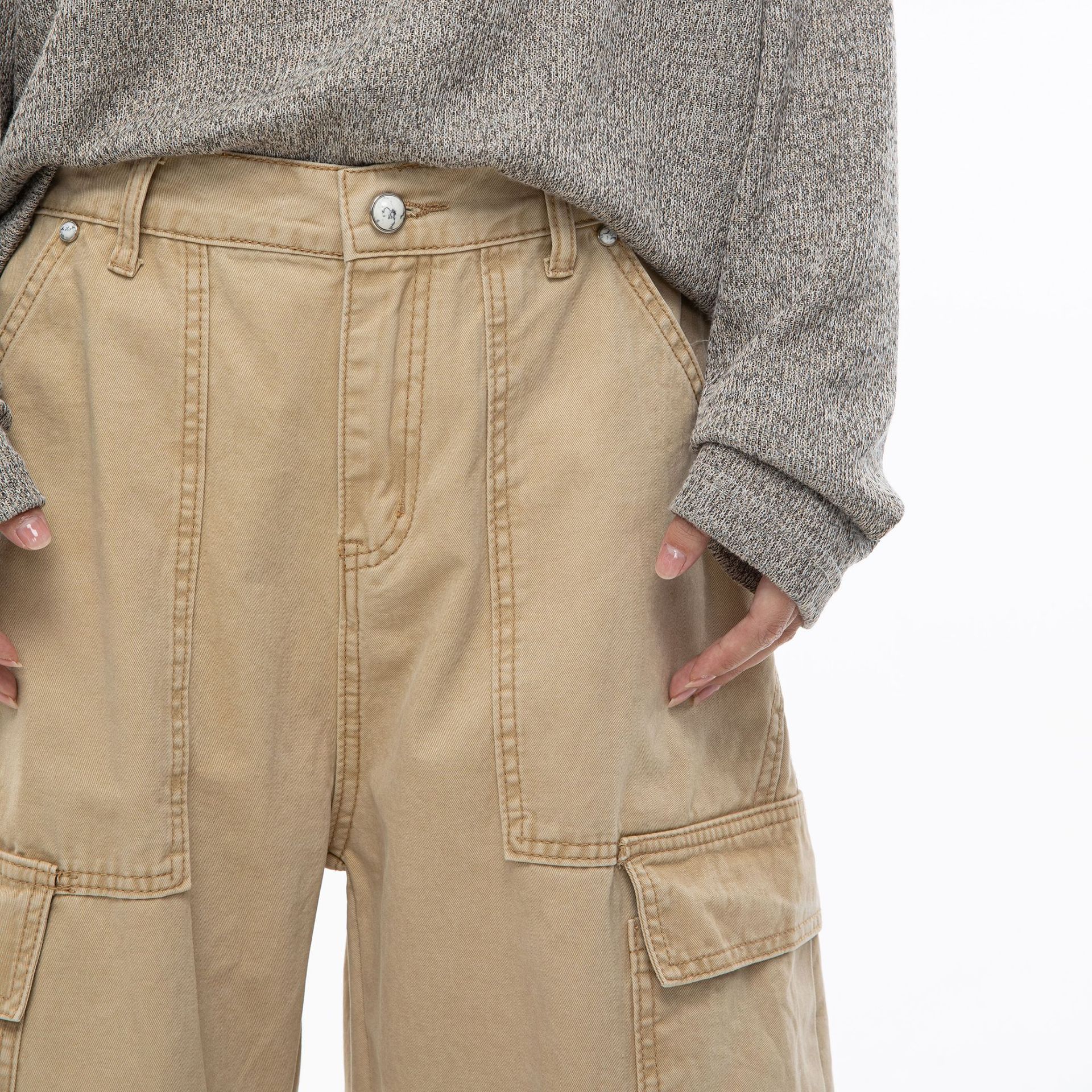 Side pocket straight leg work pants - Image 5