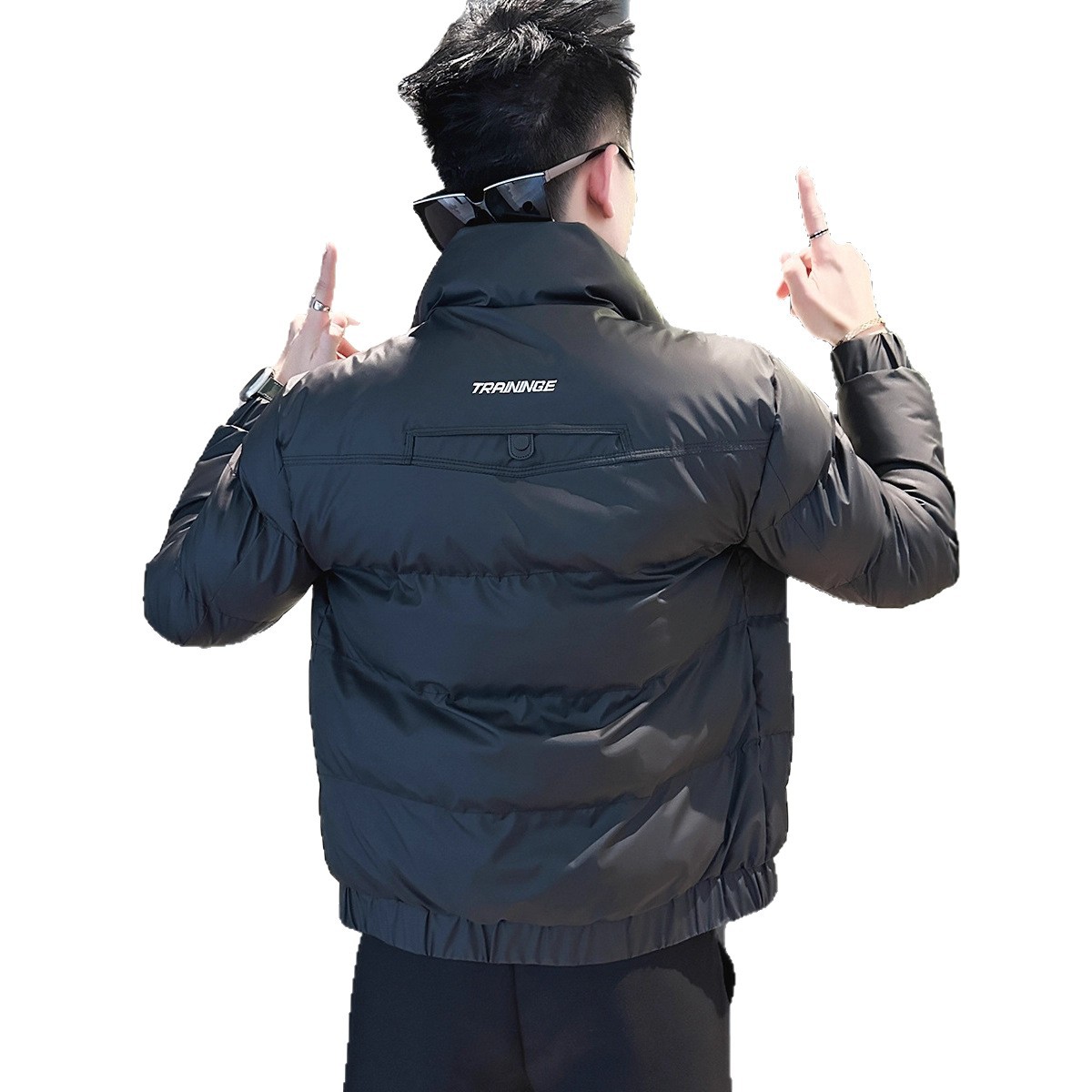 Casual Fashion Men's Short Down Trendy Street Style Cotton Coat, High-End Lightweight Outerwear - Image 5