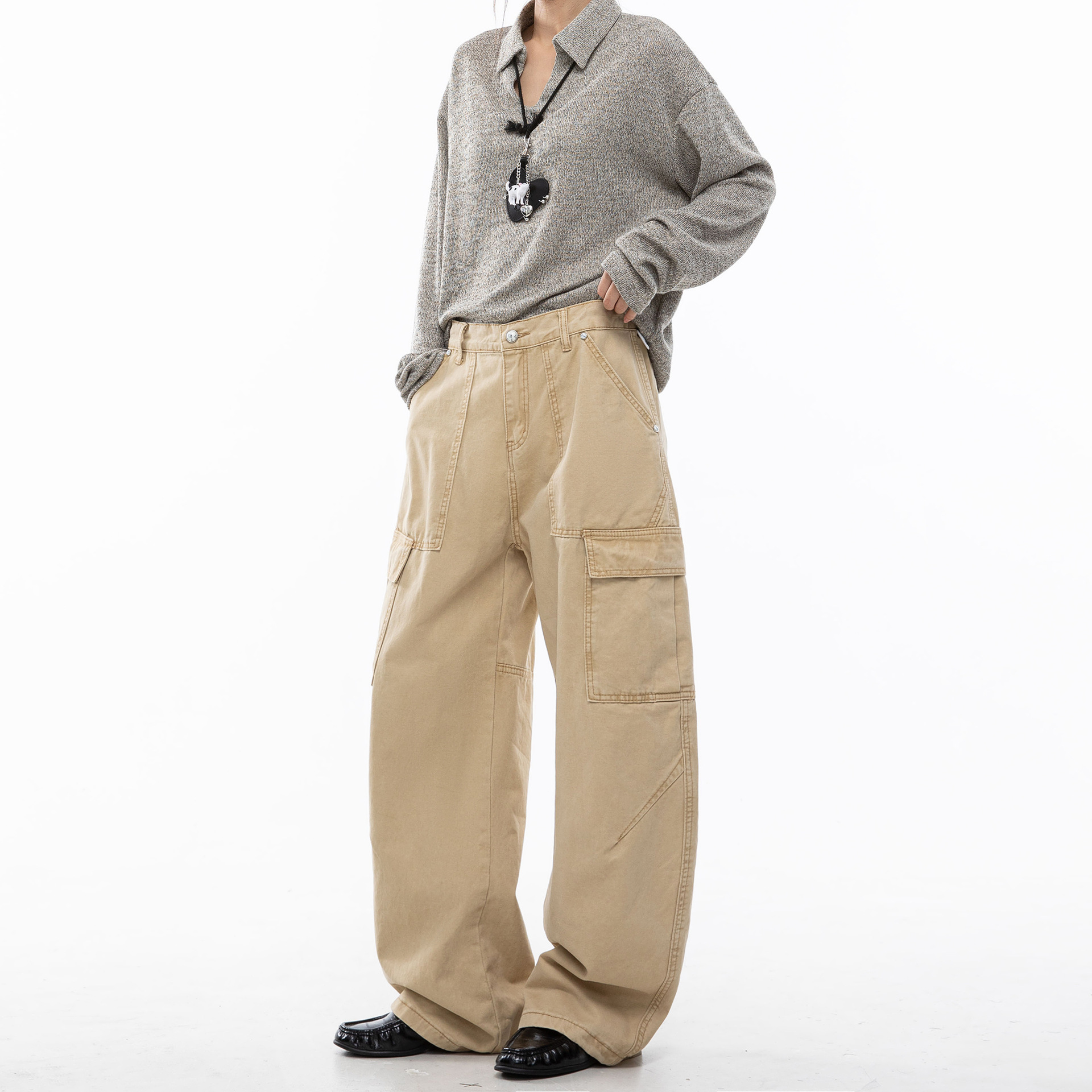 Side pocket straight leg work pants - Image 4